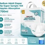 Medium Adult Diaper Slip Super Sample 10X Nappies